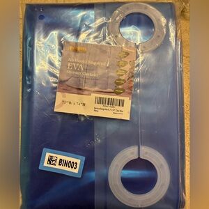 Barossa Design Blue Shower Curtain